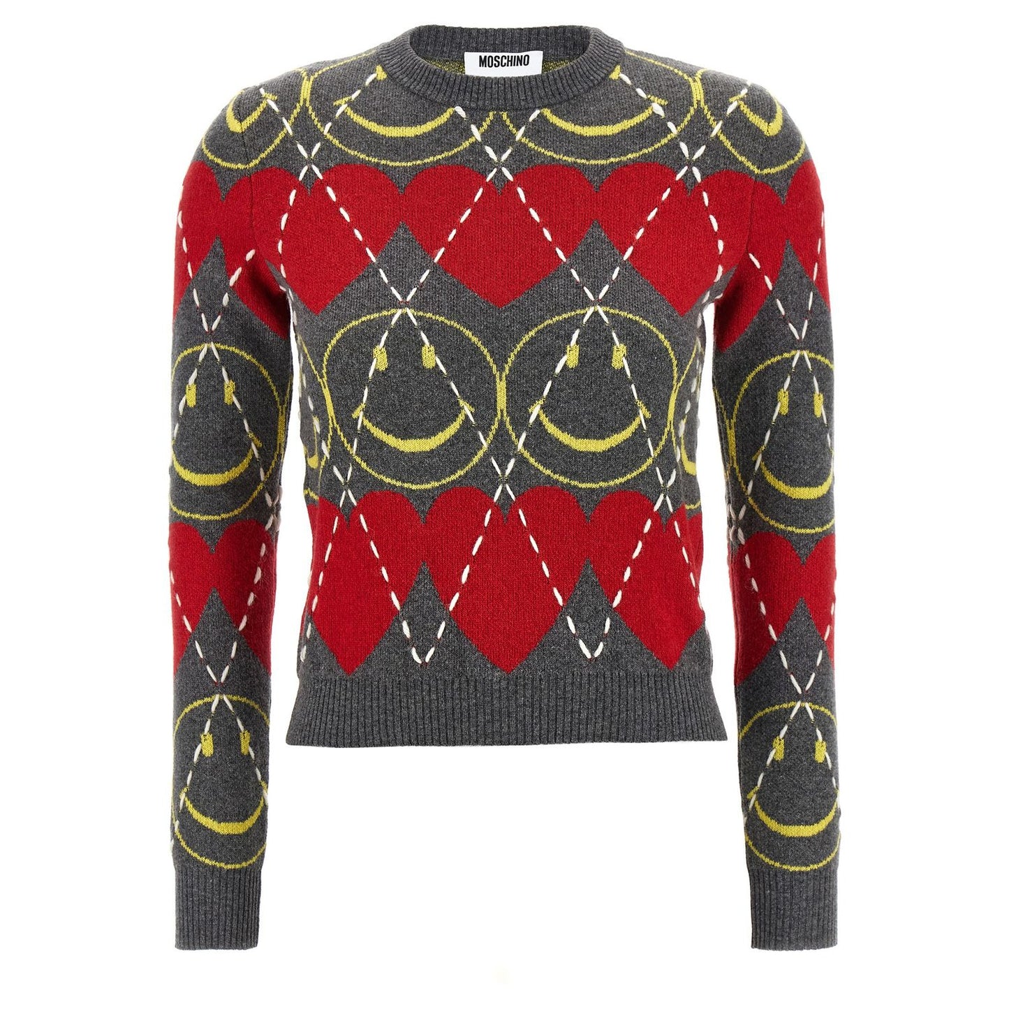 Moschino Multicolor Wool Cardigan