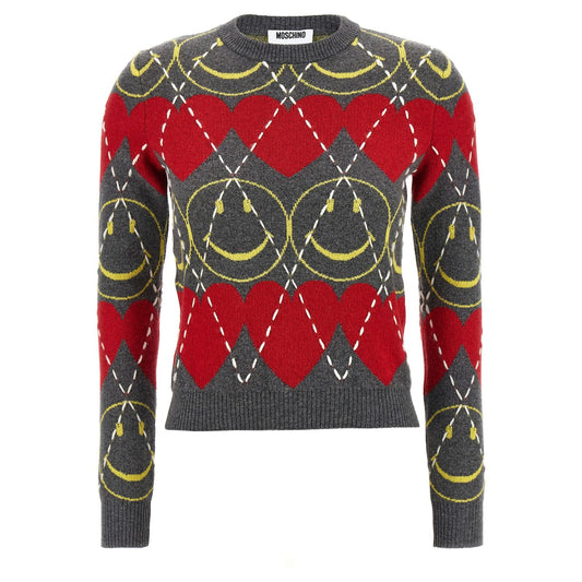 Moschino Multicolor Wool Cardigan