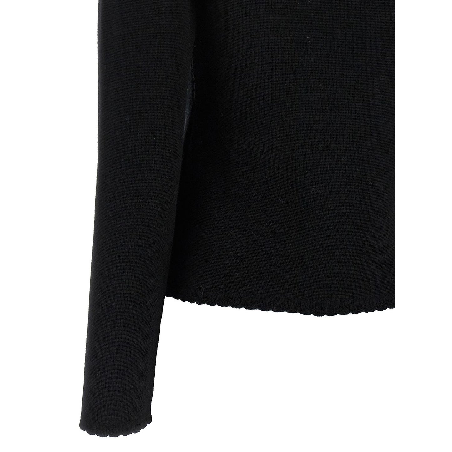 Moschino Black Virgin Wool Cardigan