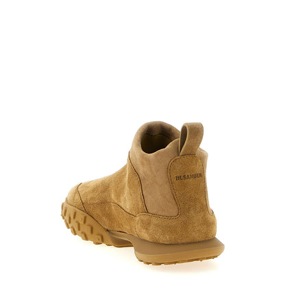 Jil Sander Beige Calfskin Sneakers