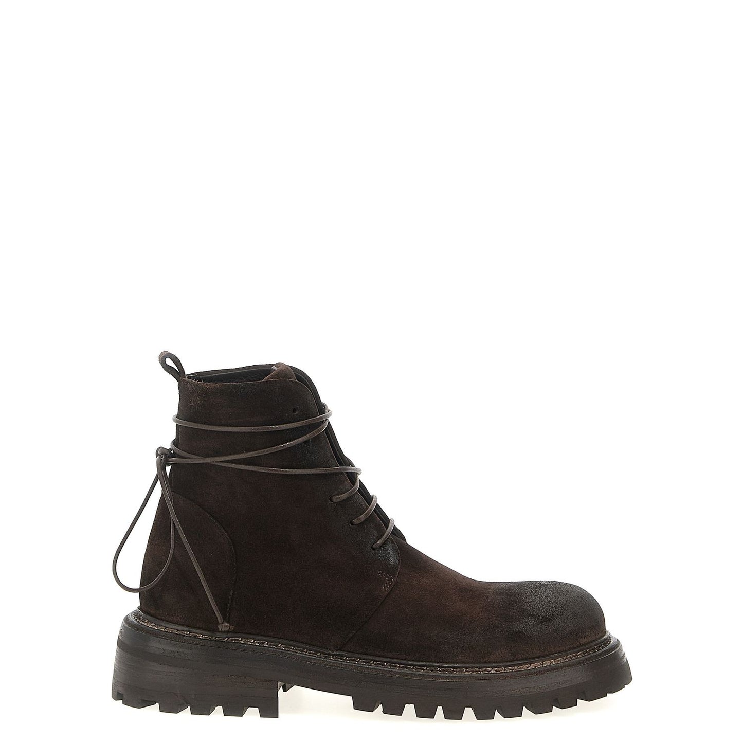 Marsell Brown Cotton Chelsea Boots
