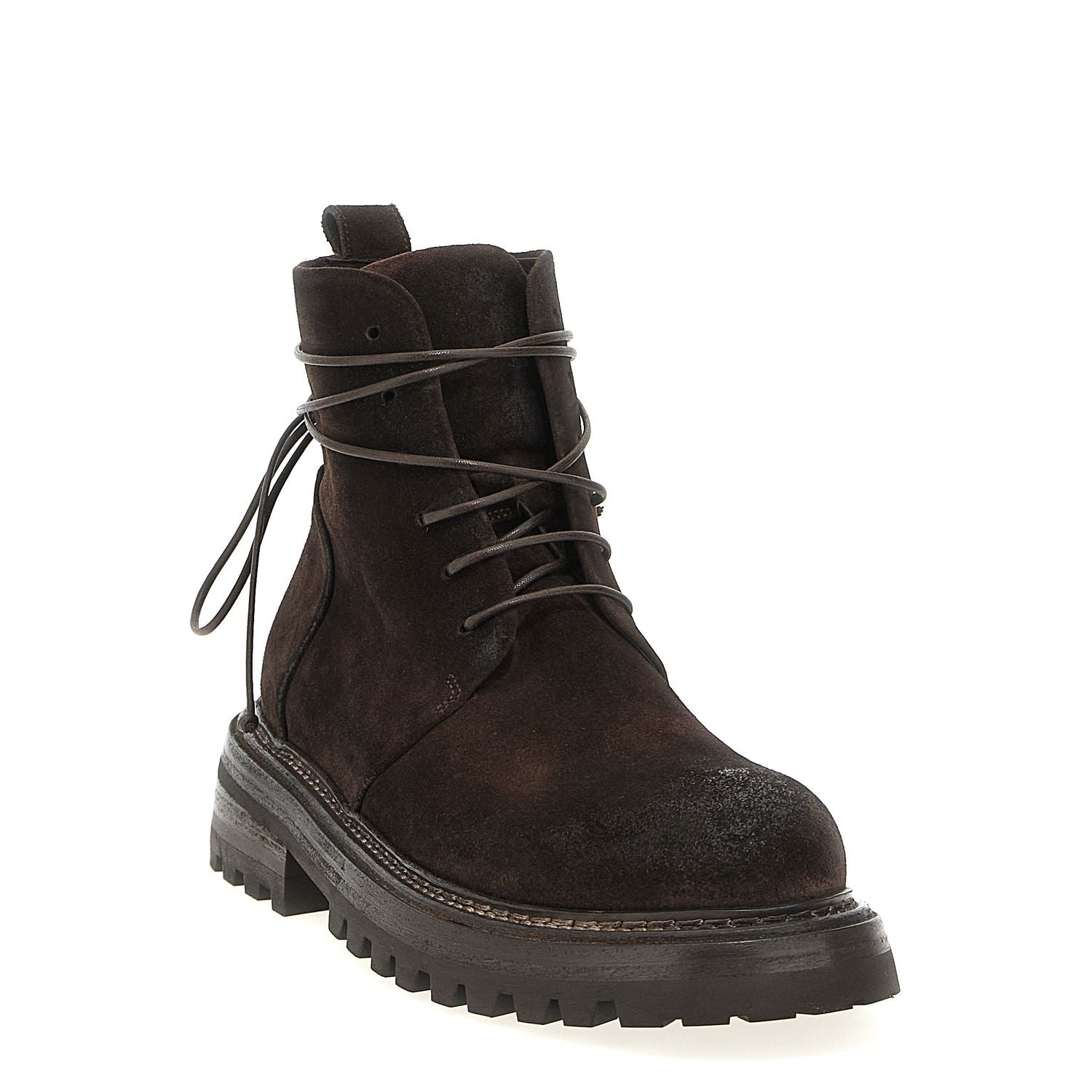 Marsell Brown Cotton Chelsea Boots