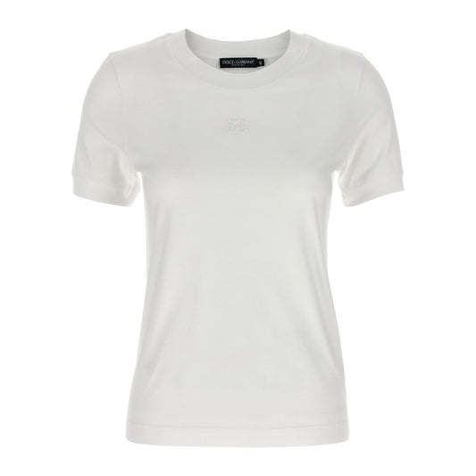 Dolce & Gabbana White Cotton T-Shirt