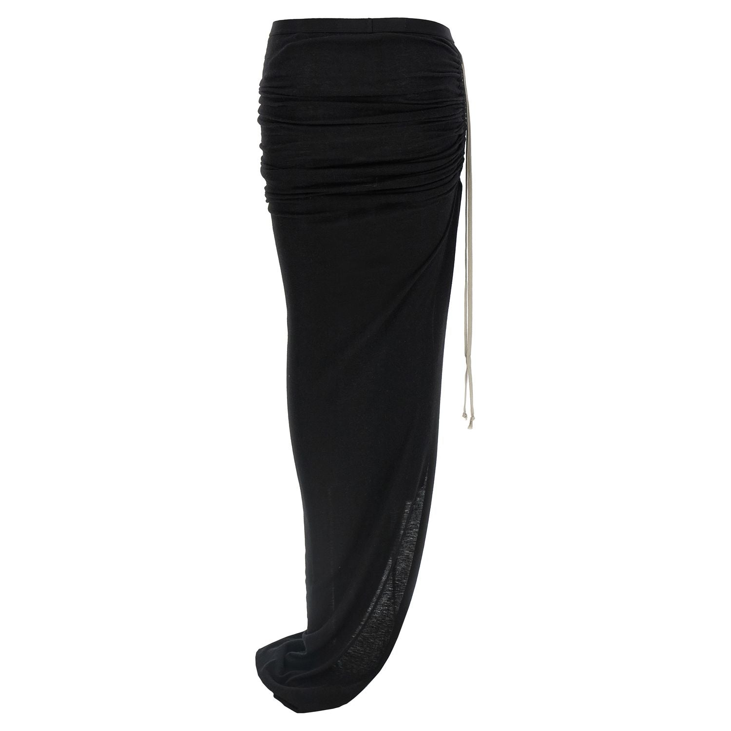 Rick Owens Black Wool Mini Skirt