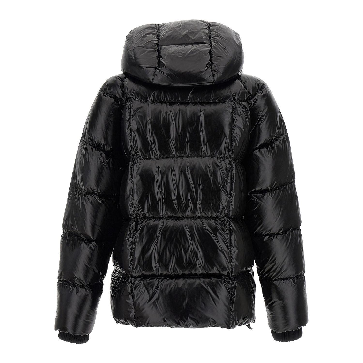 Dsquared² Black Polyamide Full-Length Jacket