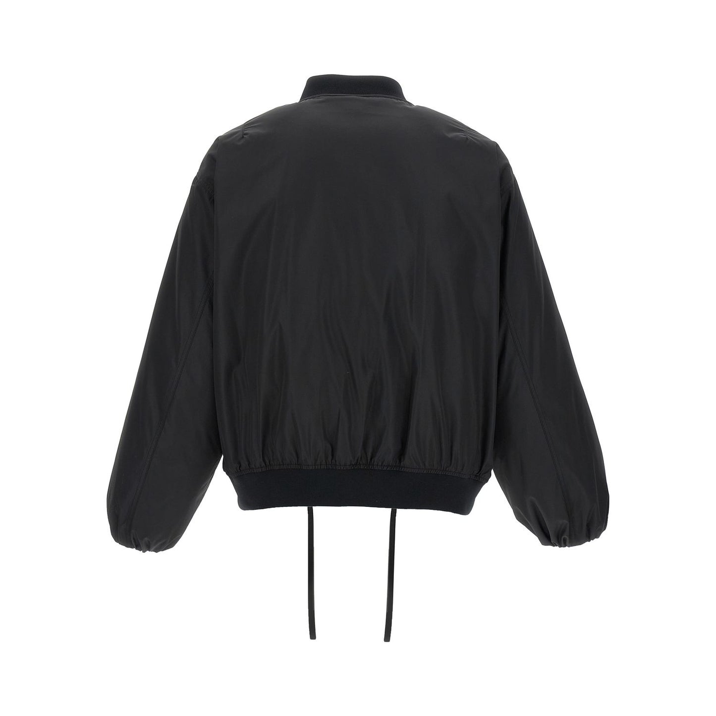 Jil Sander Black Polyester Bomber