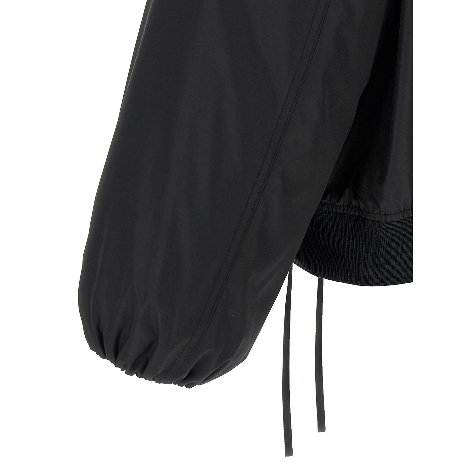 Jil Sander Black Polyester Bomber