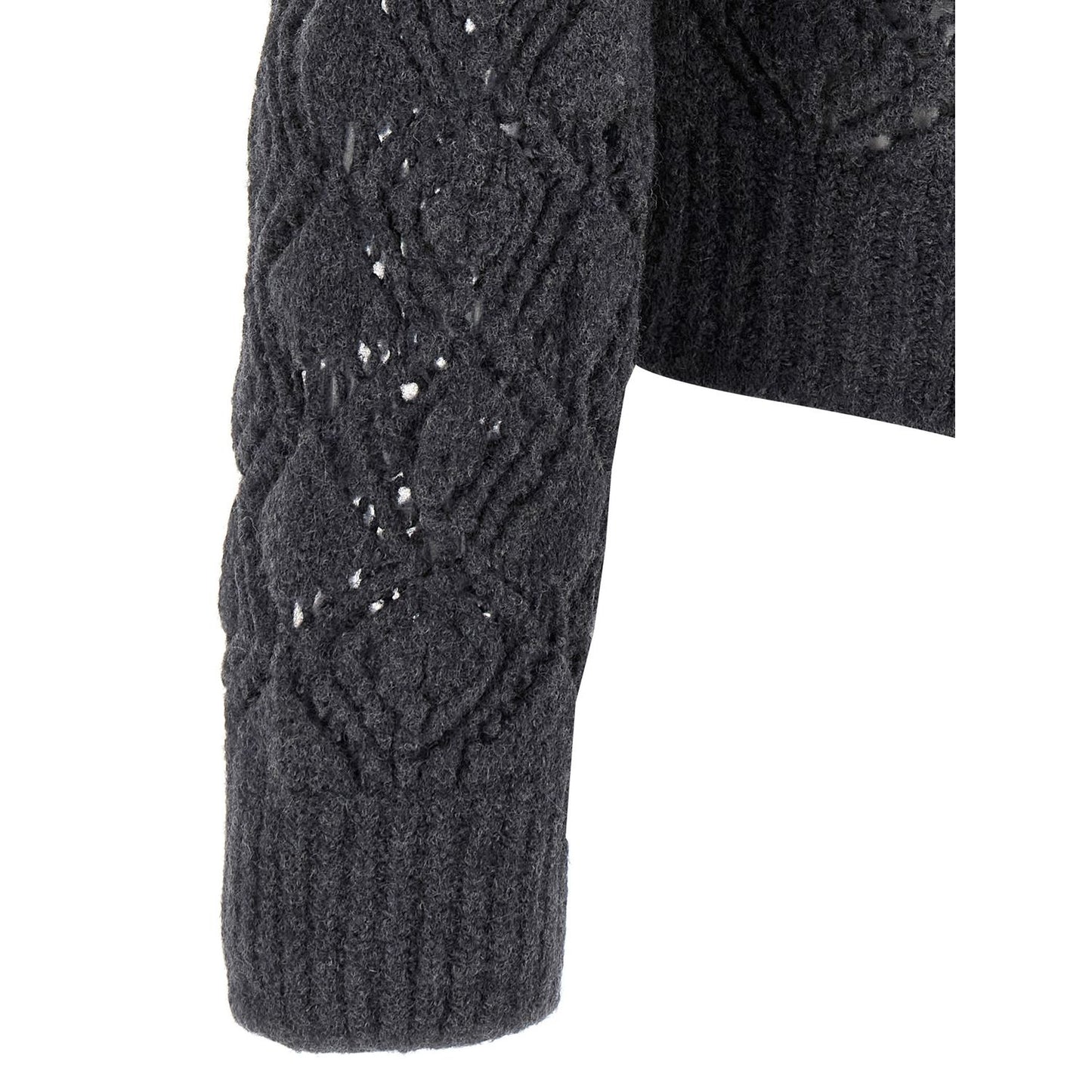 Jil Sander Gray Virgin Wool Cardigan