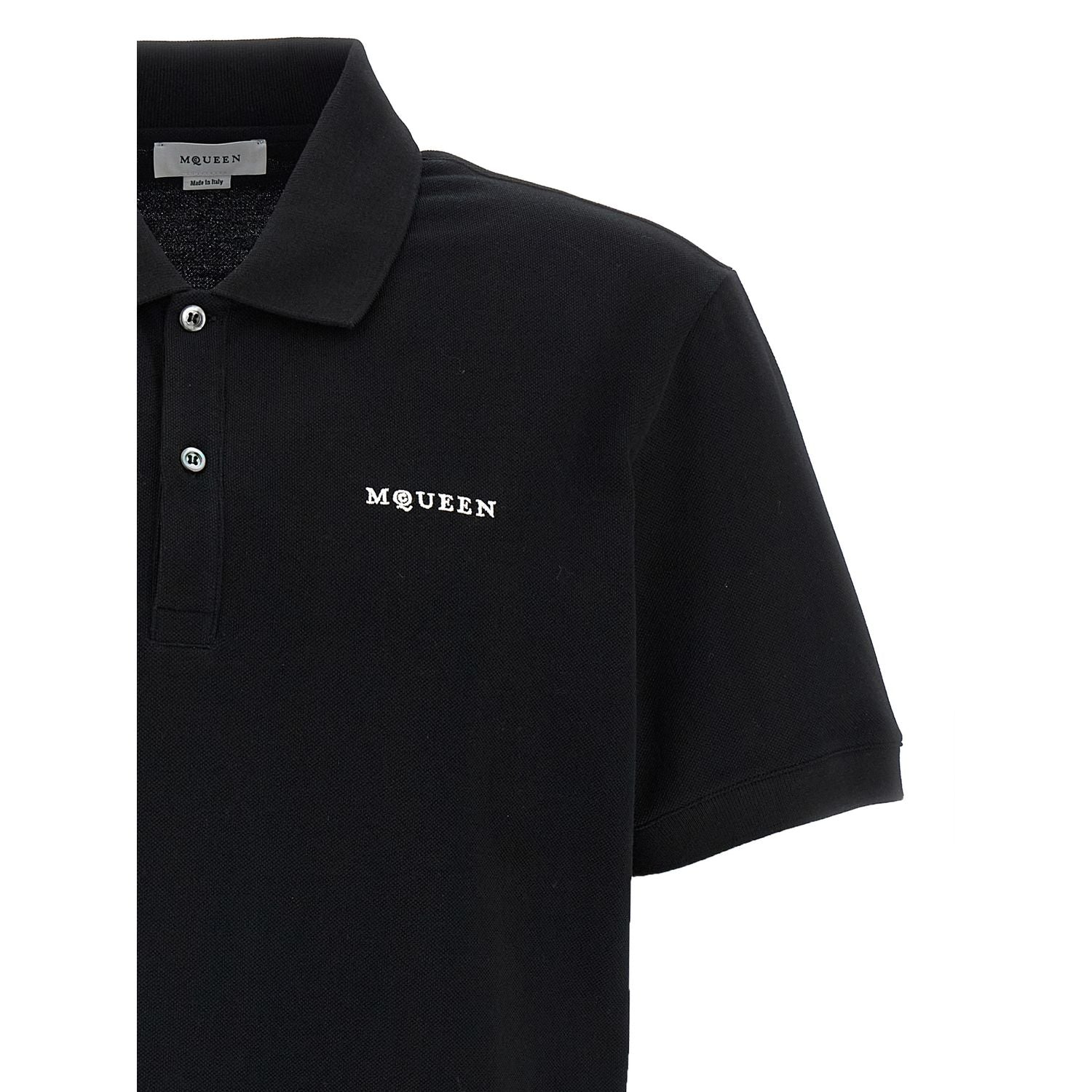 Alexander McQueen Bicolor Cotton Polo Shirt