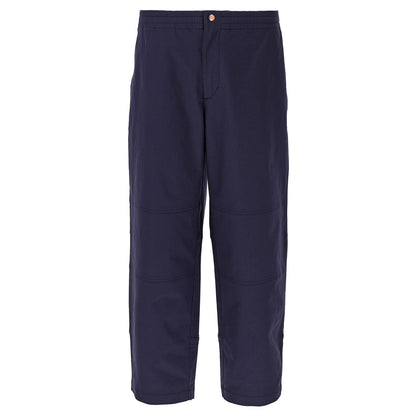 MONCLER GENIUS Blue Cotton Casual Pants