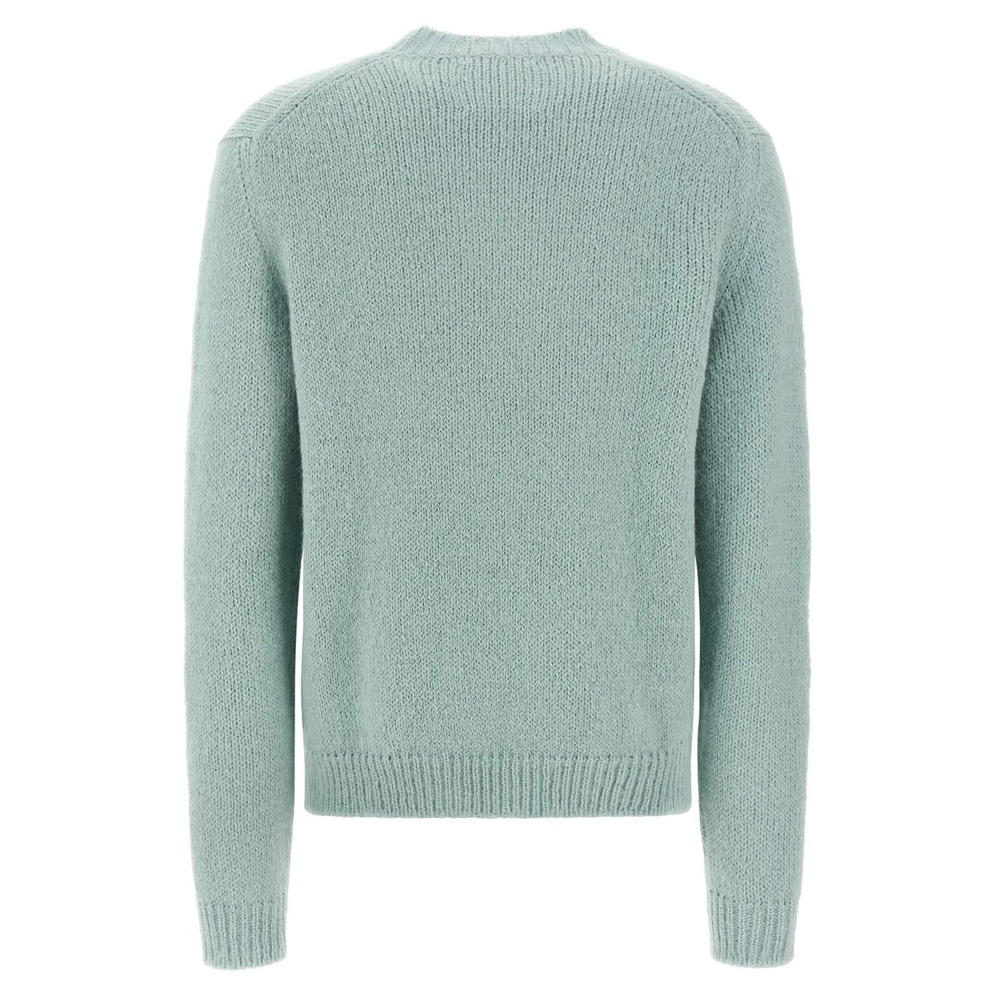 Jil Sander Blue Alpaca Leather Cardigan
