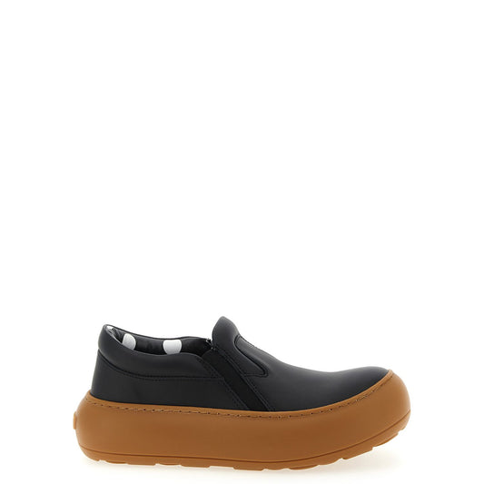 Moschino Black Leather Chunky Sneakers