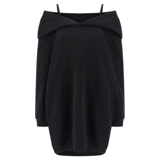 MM6 Maison Margiela Black Cotton Short Dress