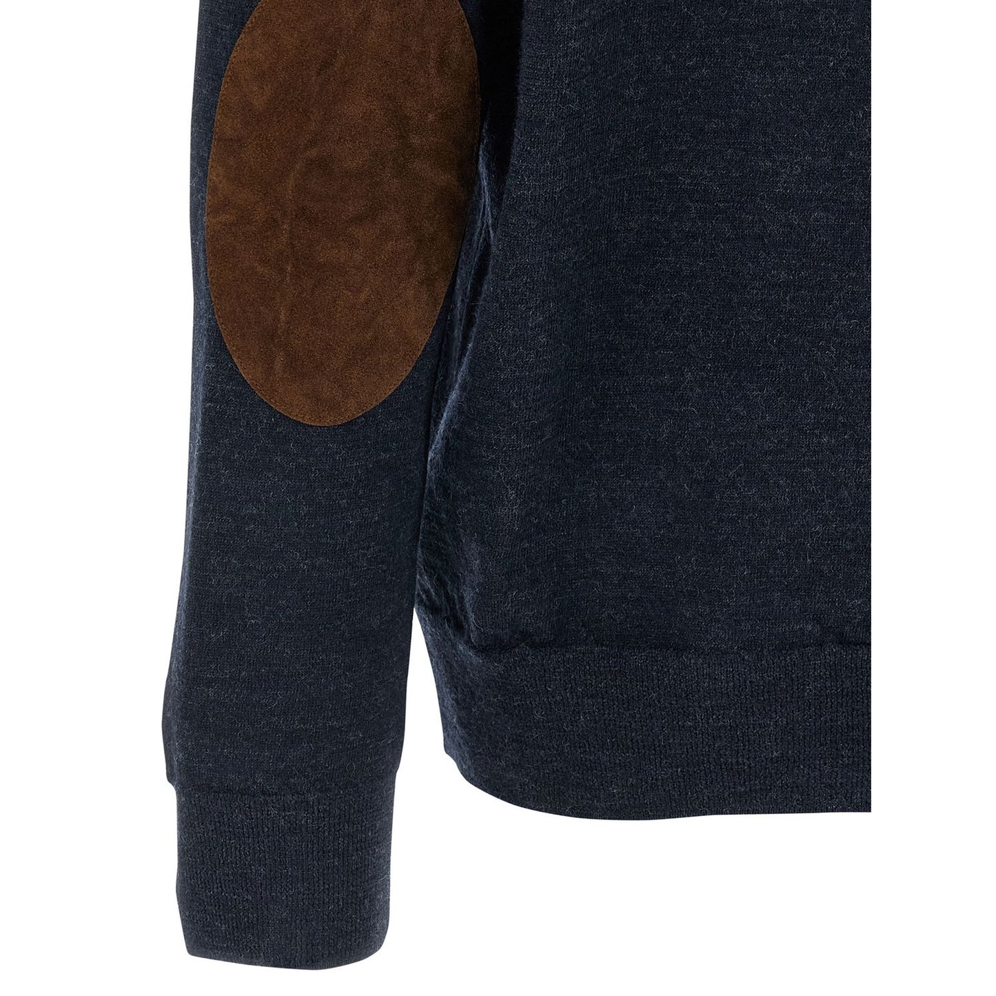 Maison Margiela Blue Wool Polo Shirt