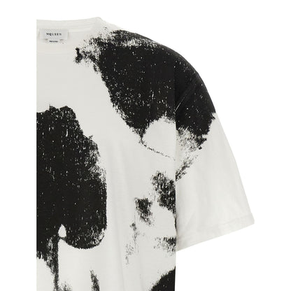 Alexander McQueen Bicolor Cotton T-Shirt