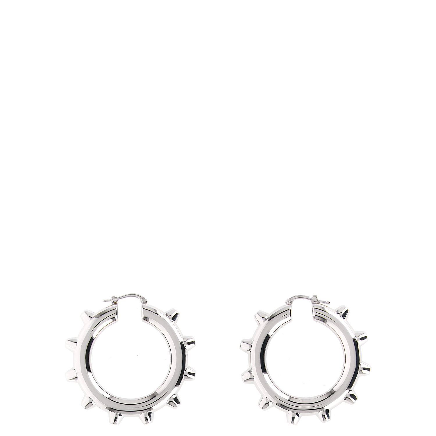 Jil Sander Silver Brass Earrings