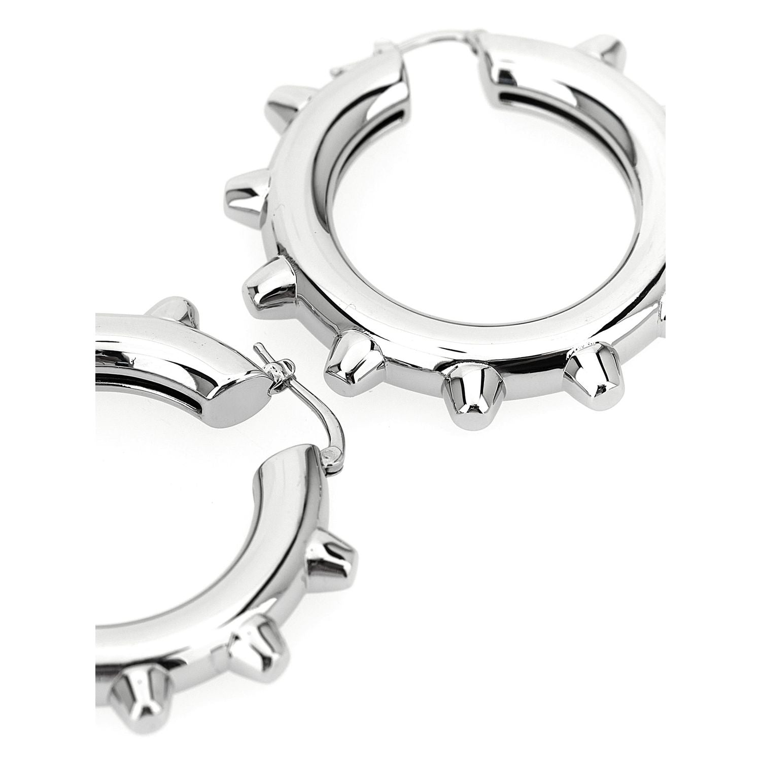Jil Sander Silver Brass Earrings