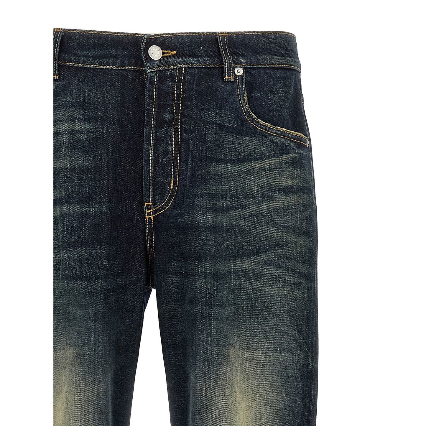 Alexander McQueen Blue Cotton Jeans Denim