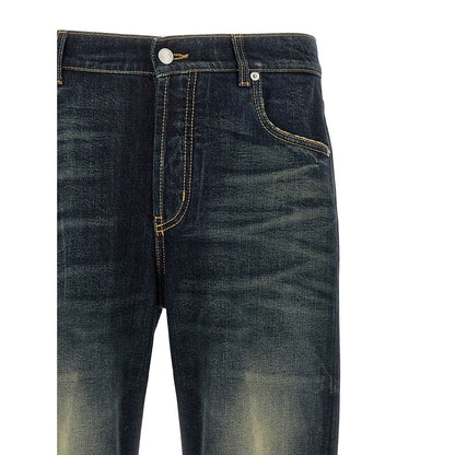 Alexander McQueen Blue Cotton Jeans Denim