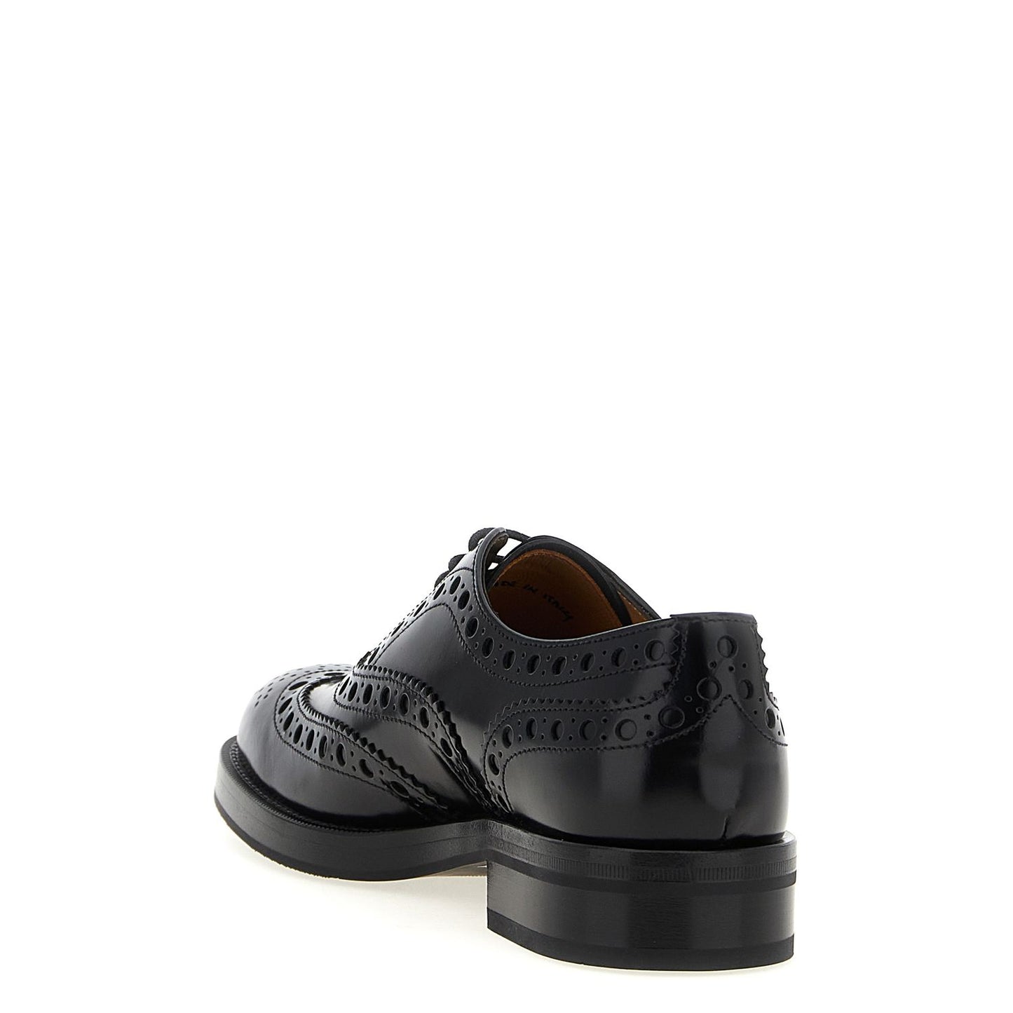 Church's Black Calfskin Oxfords And Derbies