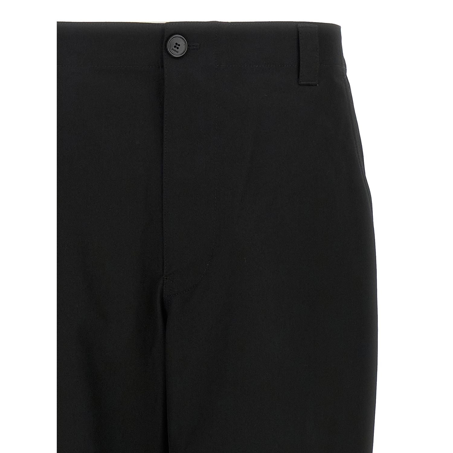 Gucci Black Cotton Casual Pants