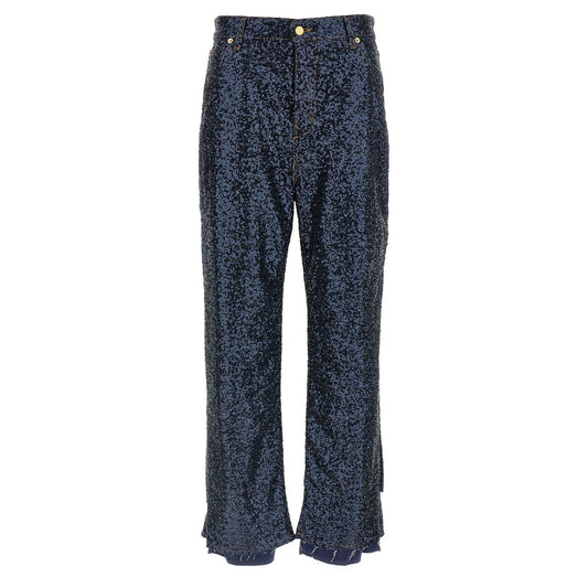 Darkpark Blue Cotton Jeans Denim