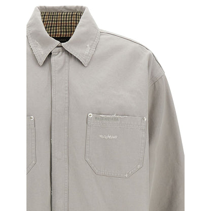 Balenciaga Gray Cotton Blouse