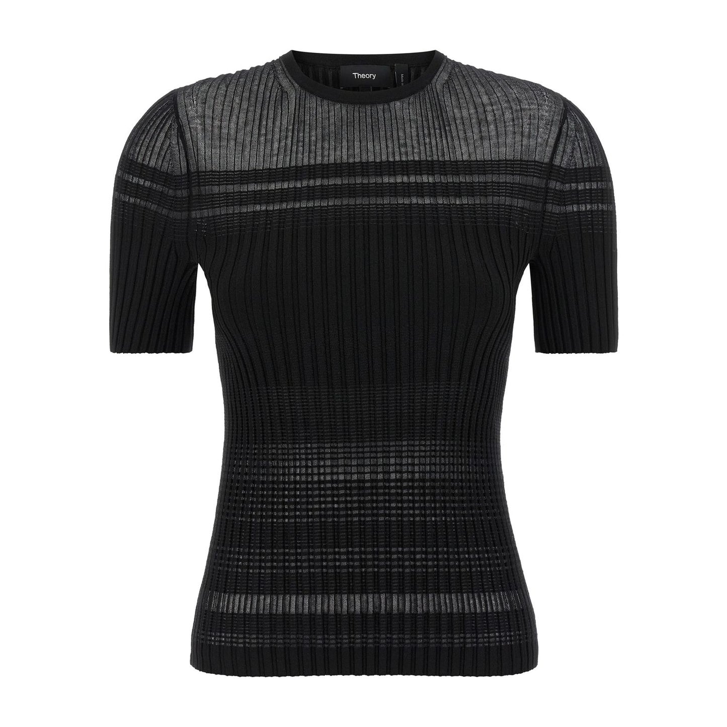 Theory Black Viscose T-Shirt