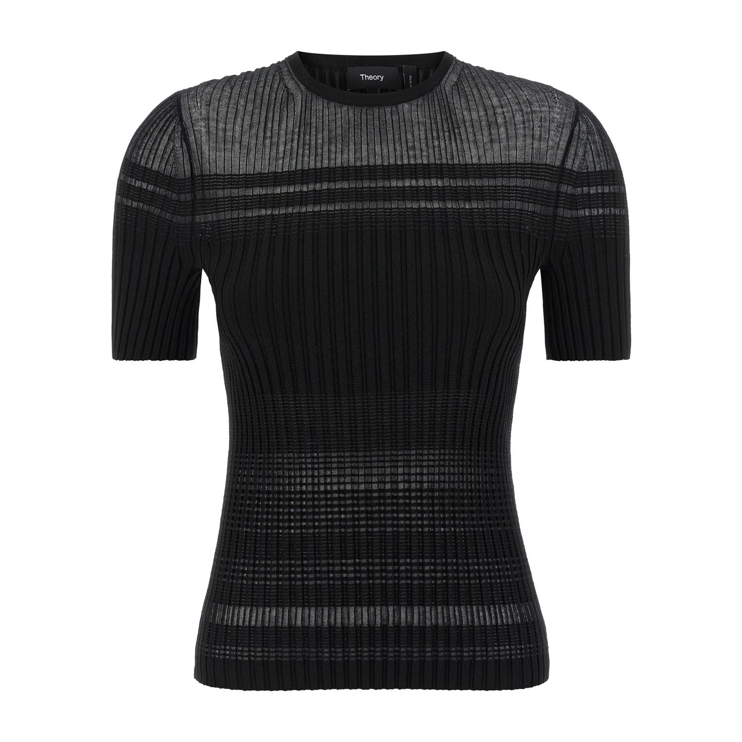 Theory Black Viscose T-Shirt