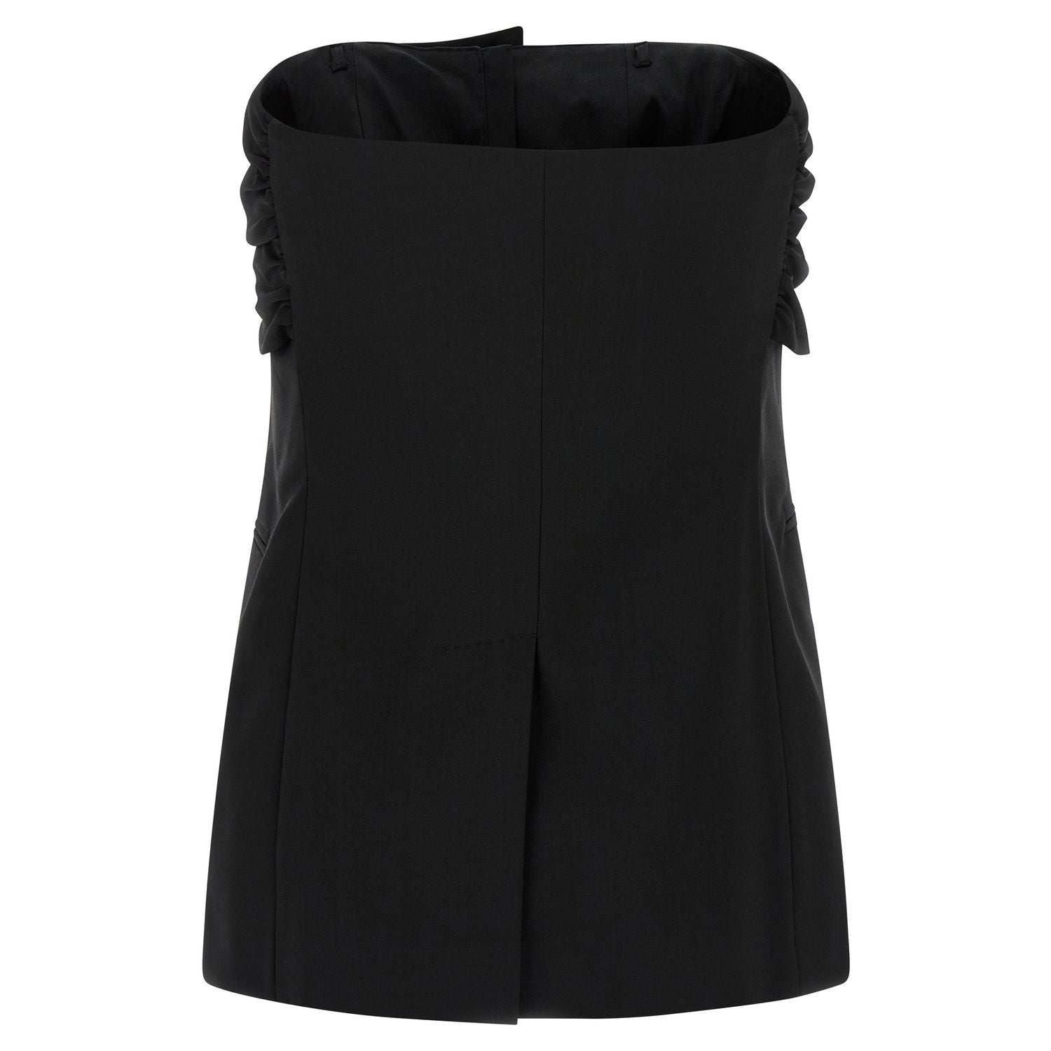 Max Mara Black Virgin Wool Tank Tops