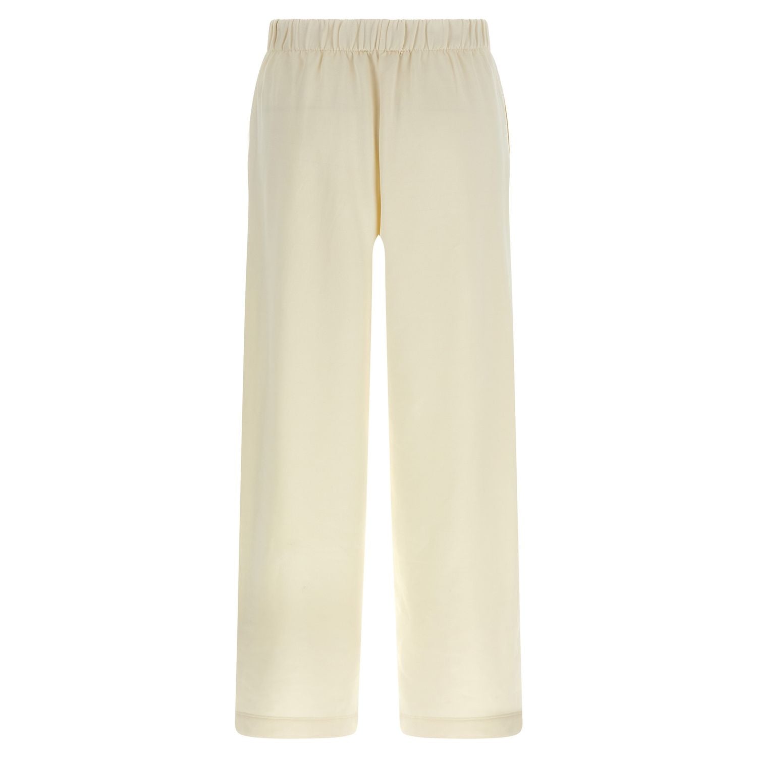 Max Mara White Silk Casual Pants