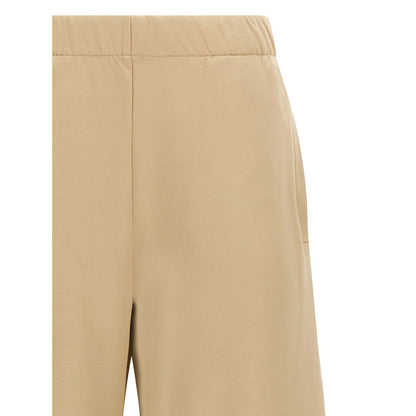 Max Mara Brown Silk Casual Pants