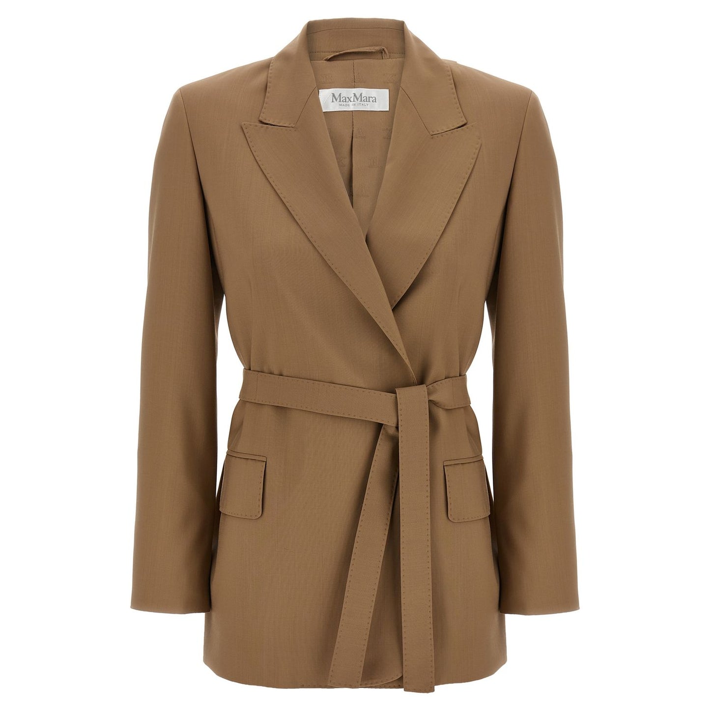 Max Mara Brown Virgin Wool Blazer