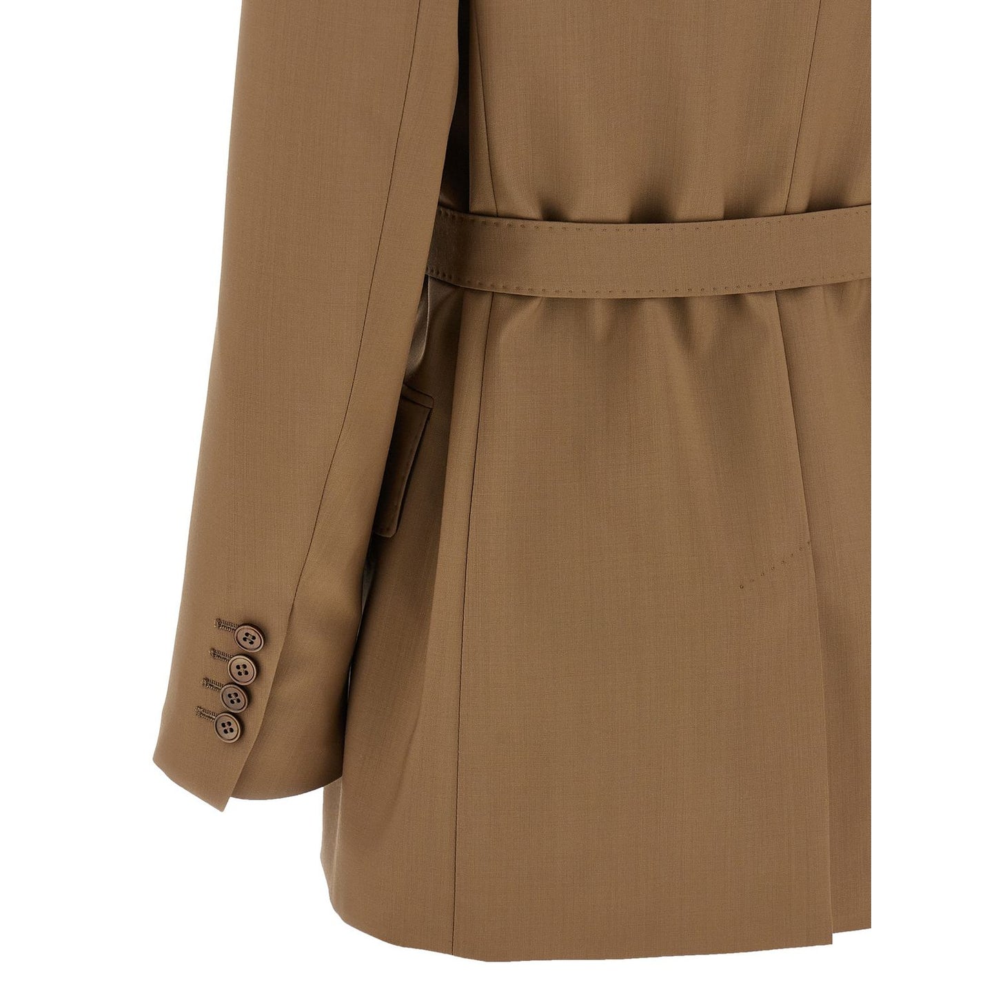 Max Mara Brown Virgin Wool Blazer