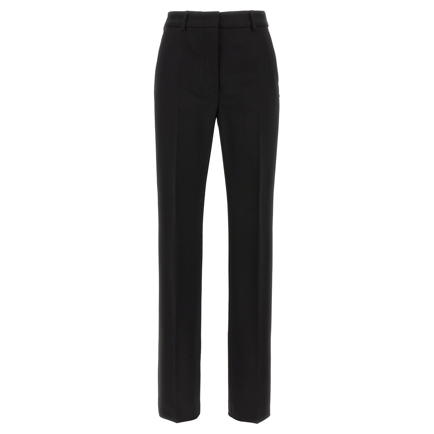 Sportmax Black Viscose Casual Pants