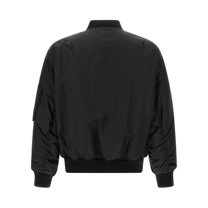 Saint Laurent Black Polyamide Bomber