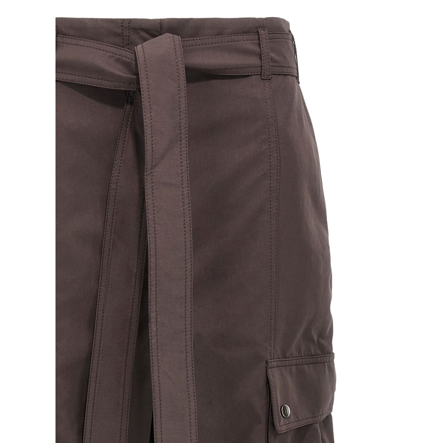 The Andamane Brown Polyester Cargo Pants