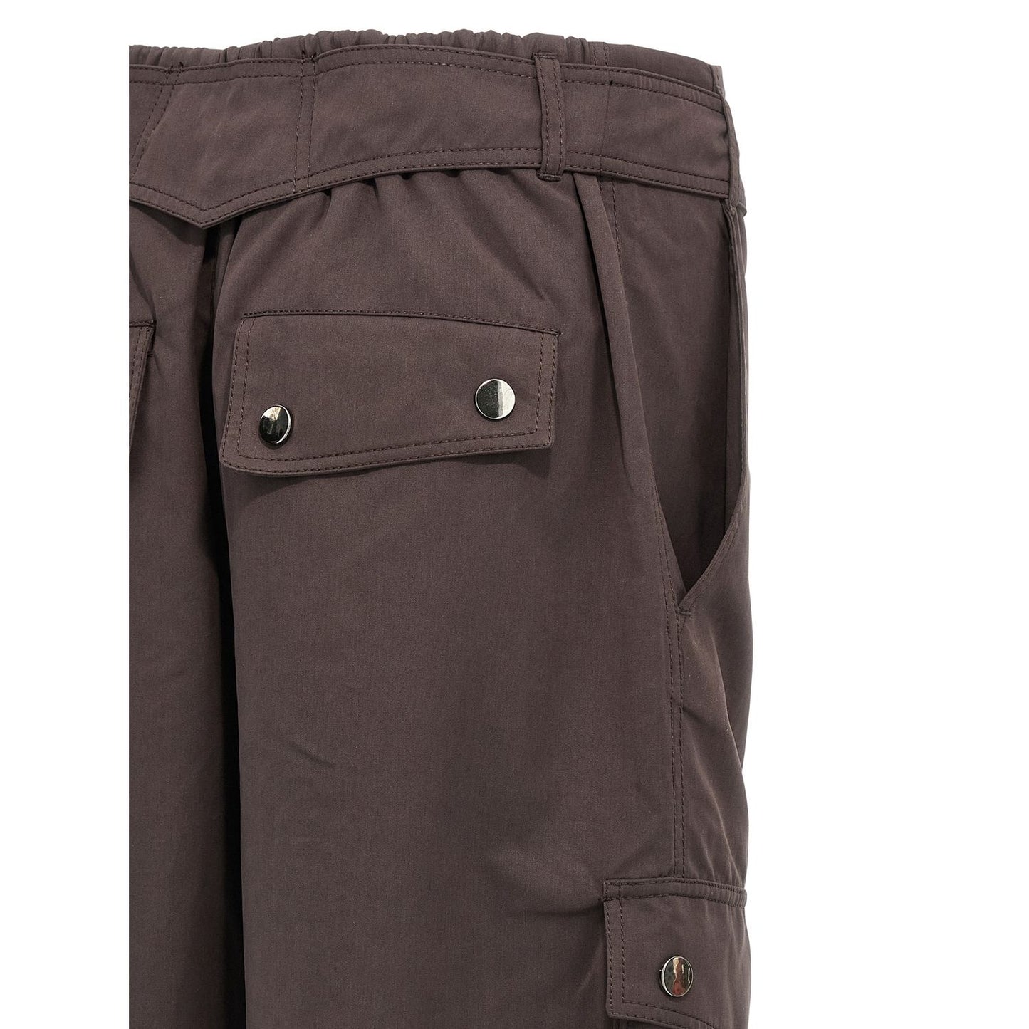 The Andamane Brown Polyester Cargo Pants