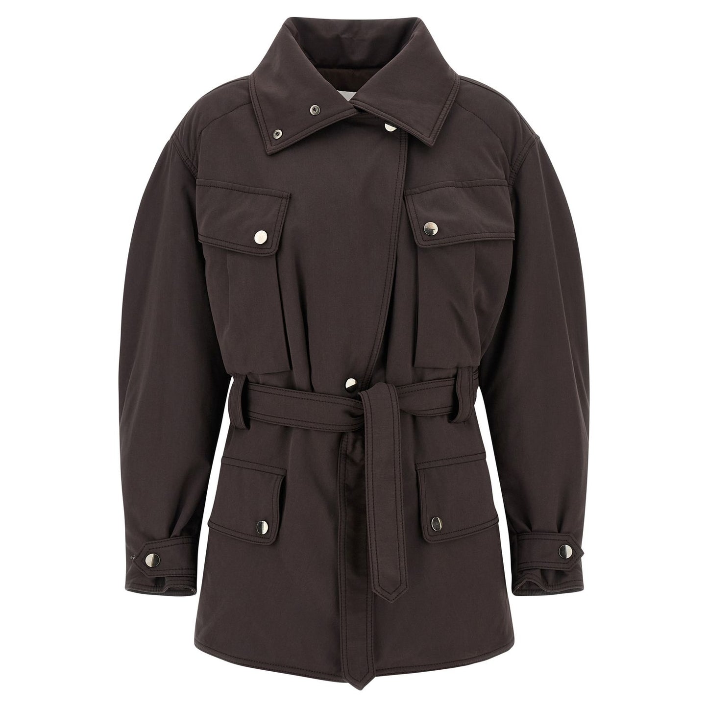 The Andamane Brown Polyester Parka