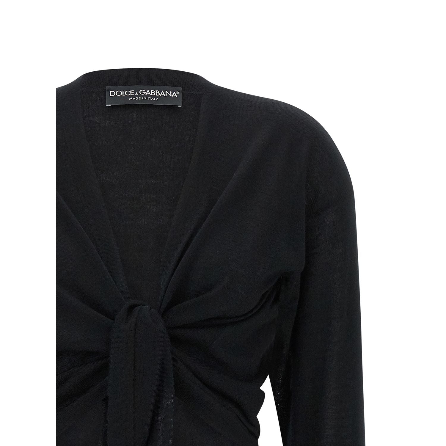 Dolce & Gabbana Black Cashmere Cardigan