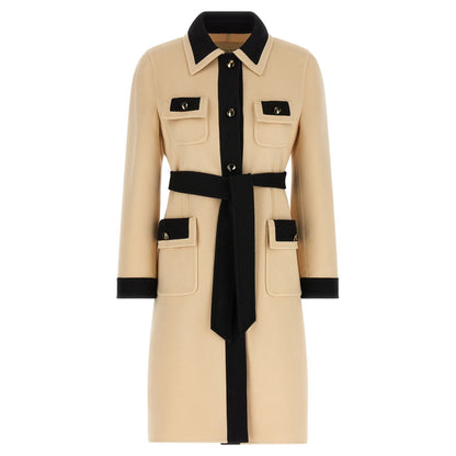 Valentino Garavani Beige Virgin Wool Coat