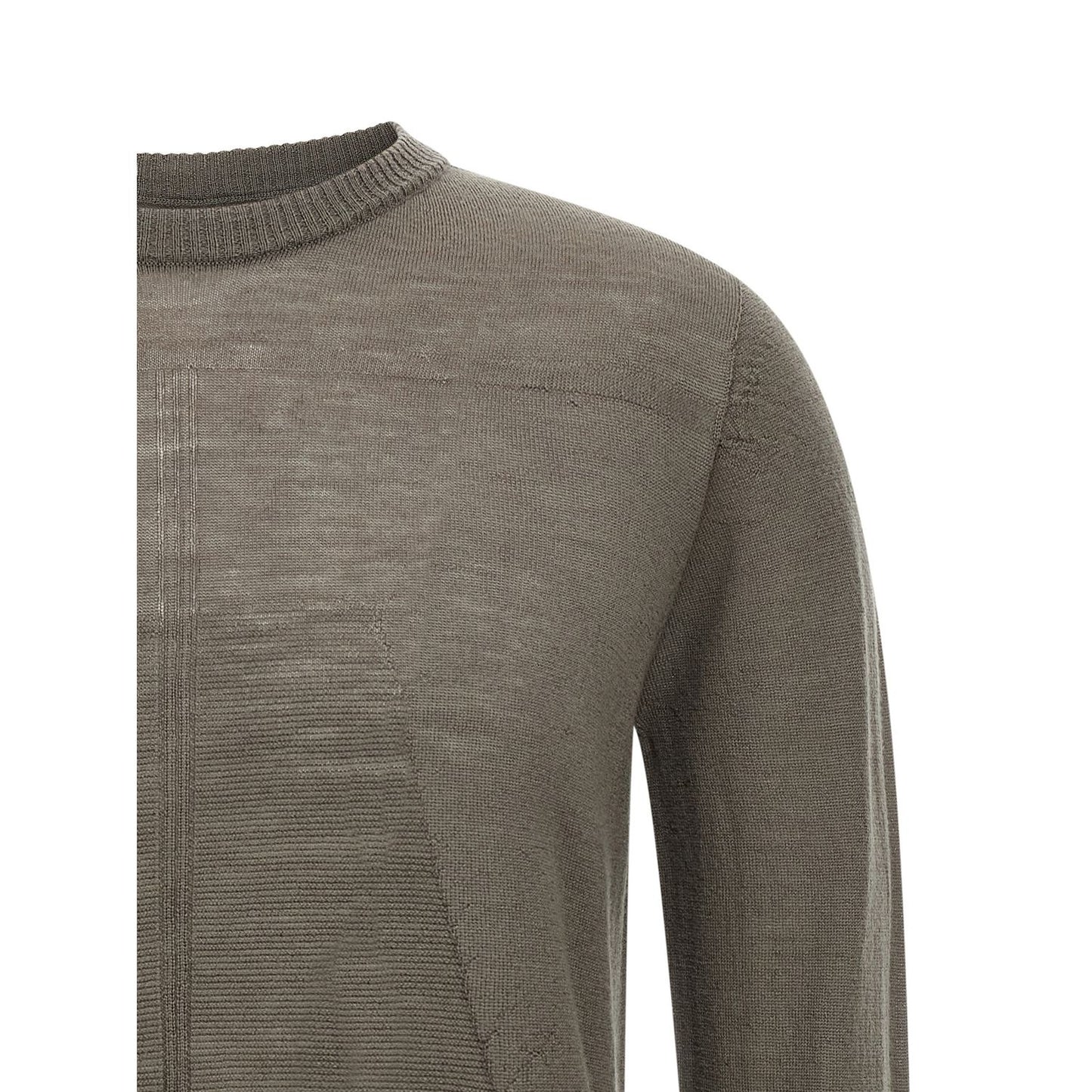 Rick Owens Gray Wool Cardigan