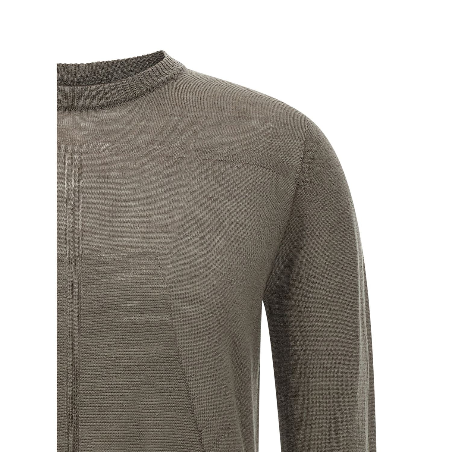 Rick Owens Gray Wool Cardigan