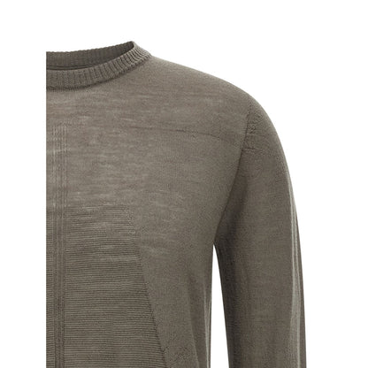 Rick Owens Gray Wool Cardigan