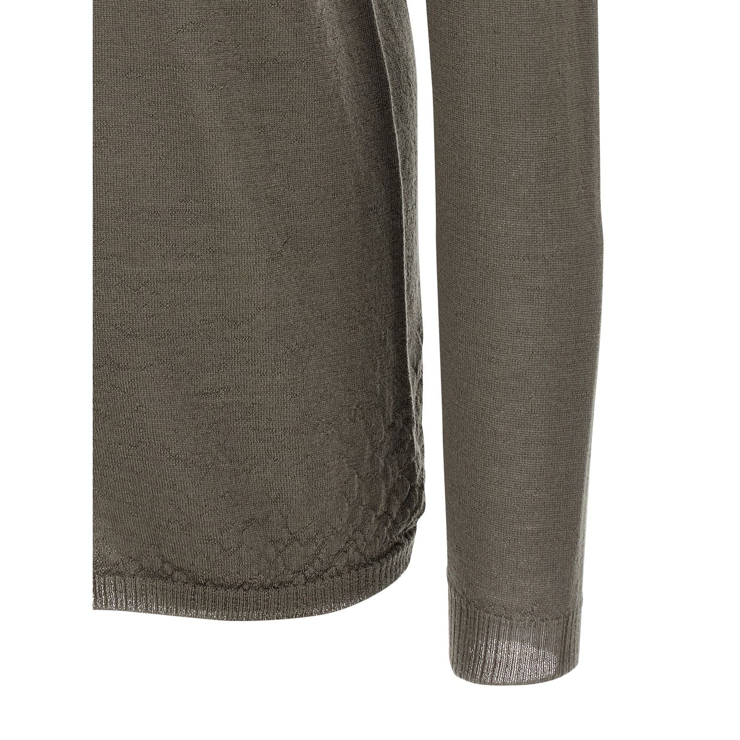 Rick Owens Gray Wool Cardigan