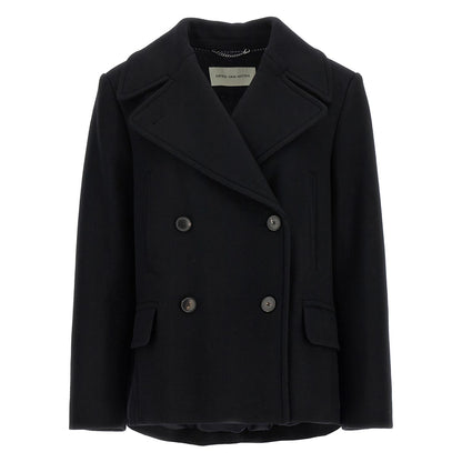 Dries Van Noten Black Wool Coat