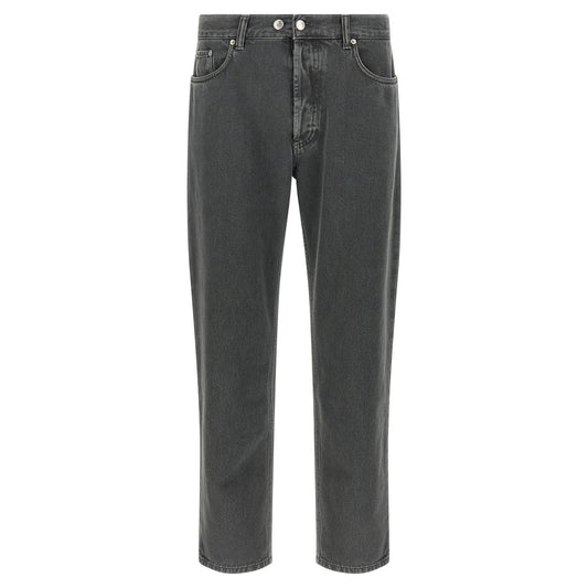 Department 5 Gray Cotton Cropped Jeans