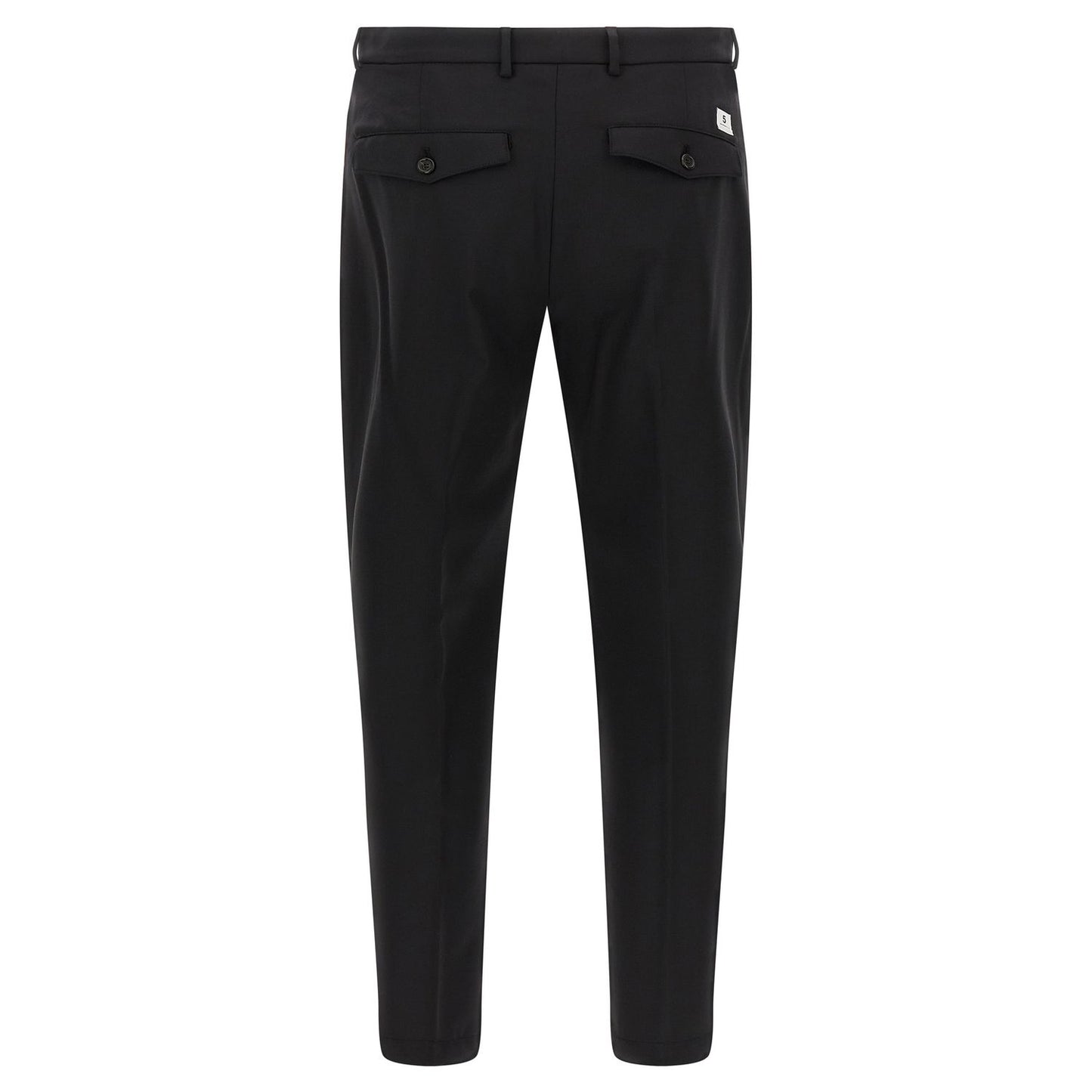 Department 5 Black Virgin Wool Cropped Pants