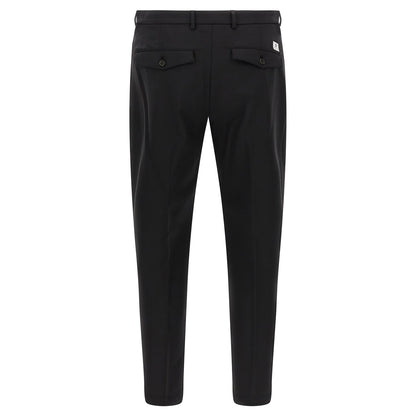 Department 5 Black Virgin Wool Cropped Pants
