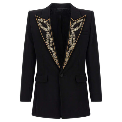 Balmain Black Viscose Blazer